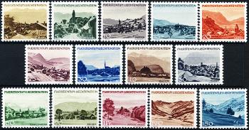Briefmarken: FL188-FL201 - 1944 Landschaften