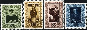 Briefmarken: FL255-FL258 - 1953 Fürstliche Gemäldegalerie III