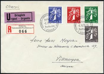 Briefmarken: 228z-231 - 1939 Schweizerische Landesausstellung in Zürich
