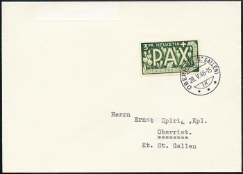 Briefmarken: 272 - 1945 Pax, Gedenkausgabe zum Waffenstillstand in Europa