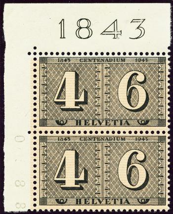 Briefmarken: 258.1.09 - 1943 100 Jahre schweizerische Postmarken
