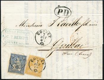 Briefmarken: 31-32 - 1862+1863 Weisses Papier