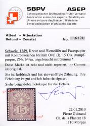 Thumb-3: 64A - 1889, Carta in fibra, KZ A