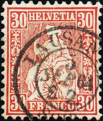 Briefmarken: 33 - 1862 Weisses Papier