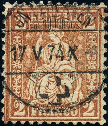 Stamps: 37a - 1874 White paper