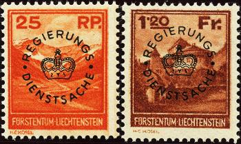 Briefmarken: D9-D10 - 1933 Landschaftsbilder in kleinem Format