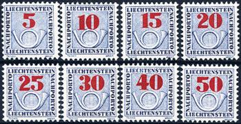 Thumb-1: NP21-NP28 - 1940, Ziffermuster mit Posthorn