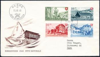 Briefmarken: B38-B41 - 1948 Arbeit und Schweizer Haus III