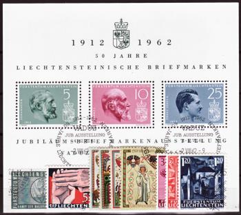 Briefmarken: FL1962 - 1962 Jahreszusammenstellung