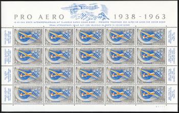 Briefmarken: FO46 - 1963 Sondermarke 25 Jahre Pro Aero