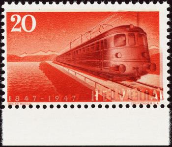 Briefmarken: 279.1.10 - 1947 100 Jahre Schweizer Eisenbahnen