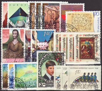 Briefmarken: FL1987 - 1987 Jahreszusammenstellung