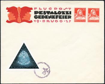 Briefmarken: SF27.1s - 17. Februar 1927 Brugg-Yverdon