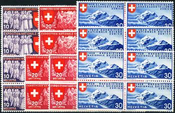 Briefmarken: 219-227, 226a - 1939 Schweizerische Landesausstellung in Zürich