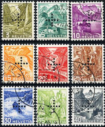 Briefmarken: BV19y-BV27y - 1936 Landschaftsbilder Stichtiefdruck, glattes Papier