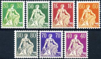 Briefmarken: 111z-176z - 1933-1934 Geriffeltes Kreidepapier
