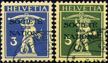 Briefmarken: SDN33z-SDN34z - 1933 Tellknaben, geriffeltes Papier
