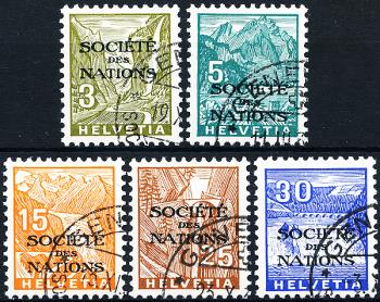 Briefmarken: SDN42-SDN46 - 1934-1935 Landschaftsbilder im Buchdruck