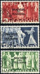 Briefmarken: SDN65-SDN67 - 1939 Symbolische Darstellungen