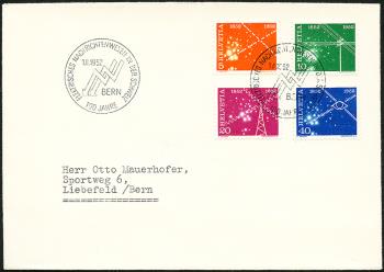 Briefmarken: 309-312 - 1952 100 Jahre elektrisches Nachrichtenwesen in der Schweiz