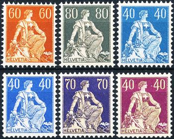 Briefmarken: 140-176 - 1918-1925 Faserpapier