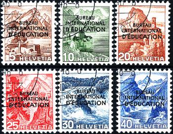 Briefmarken: BIÉ23-BIÉ28 - 1948 Farbänderungen der Landschaftsbilder