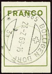 Stamps: FZ6 - 1962 Block letters, circle 19.2 mm