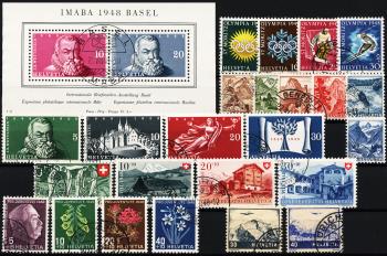 Briefmarken: CH1948 - 1948 Jahreszusammenstellung