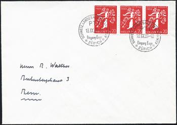 Briefmarken: Z25a-Z27a - 1939 Landesausstellungs-Sondermarken aus Automatenrollen