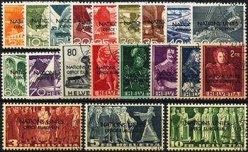 Briefmarken: ONU1-ONU20 - 1950 Technik und Landschaft