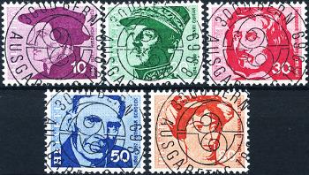 Briefmarken: 471-475 - 1969 Porträtmarken I