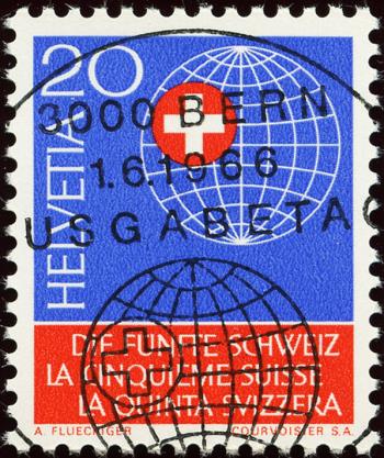 Briefmarken: 442 - 1966 Sondermarke "Die Fünfte Schweiz"