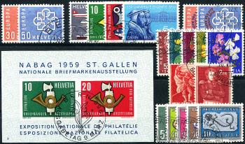 Briefmarken: CH1959 - 1959 Jahreszusammenstellung