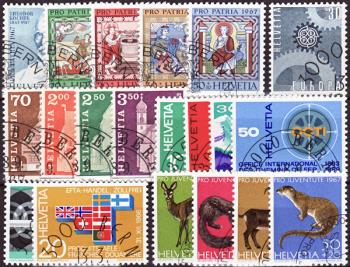 Briefmarken: CH1967 - 1967 Jahreszusammenstellung