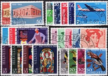 Briefmarken: CH1969 - 1969 Jahreszusammenstellung