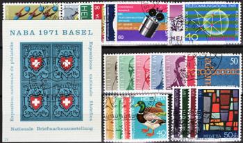 Briefmarken: CH1971 - 1971 Jahreszusammenstellung