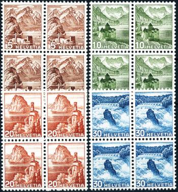Briefmarken: 285RM-289RM - 1948 Farbänderungen der Landschaftsbilder und neues Bildmotiv